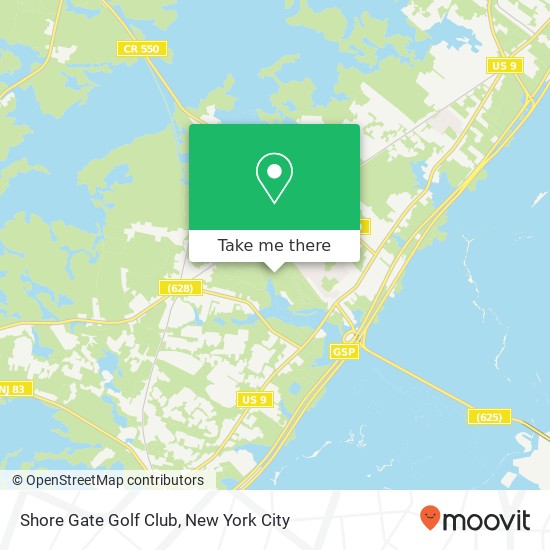 Mapa de Shore Gate Golf Club