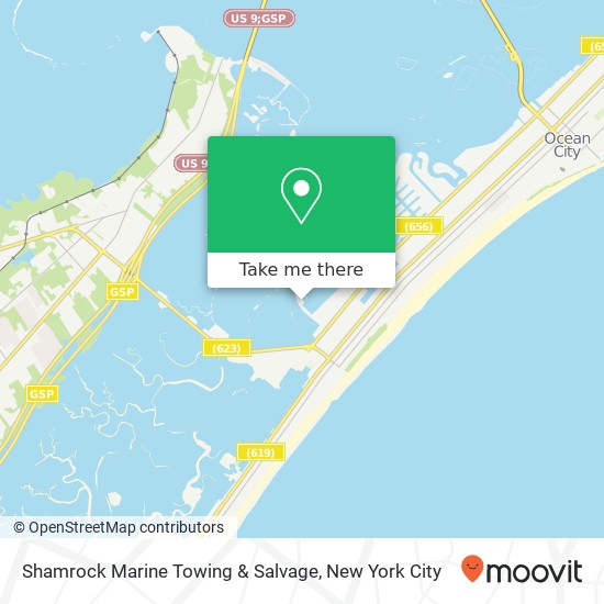 Shamrock Marine Towing & Salvage map