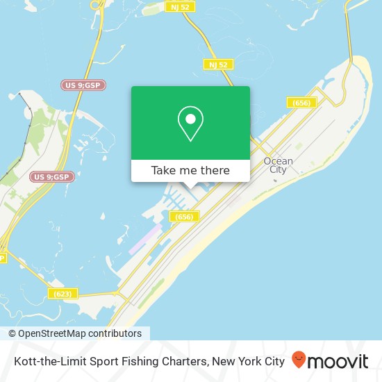 Kott-the-Limit Sport Fishing Charters map