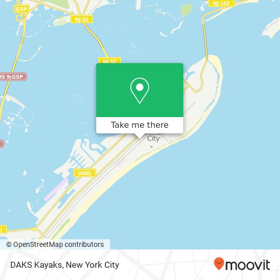 DAKS Kayaks map
