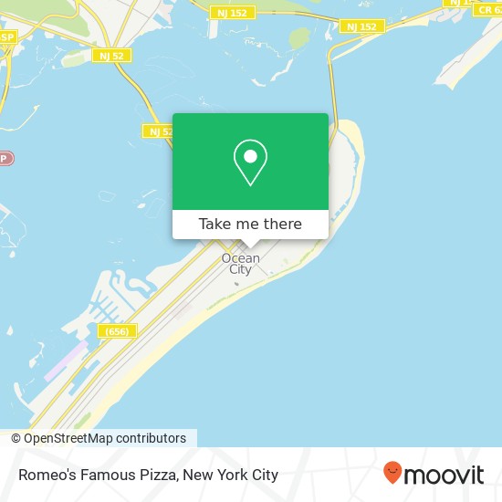 Romeo's Famous Pizza map