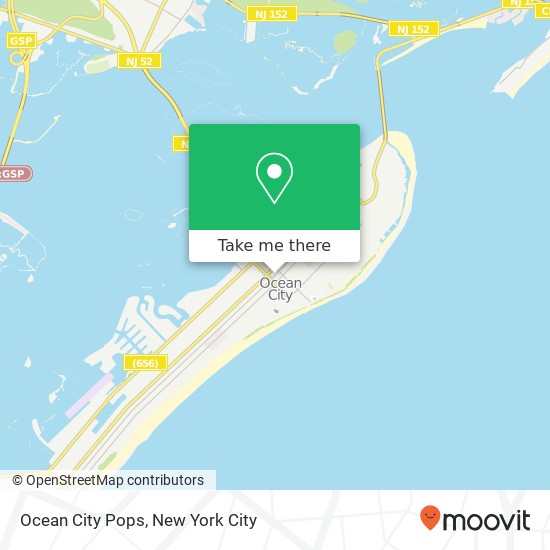 Ocean City Pops map