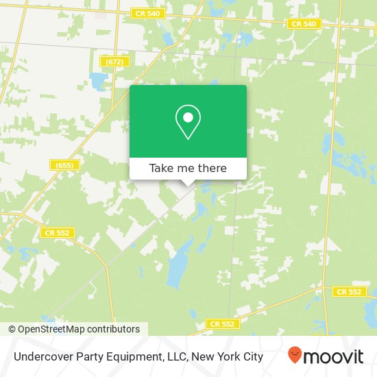 Mapa de Undercover Party Equipment, LLC