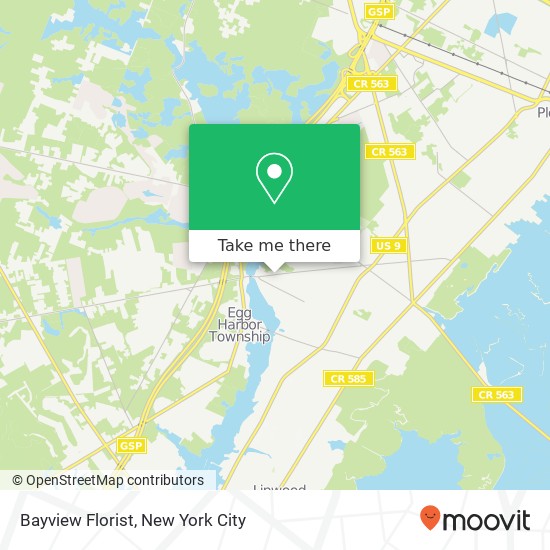 Mapa de Bayview Florist