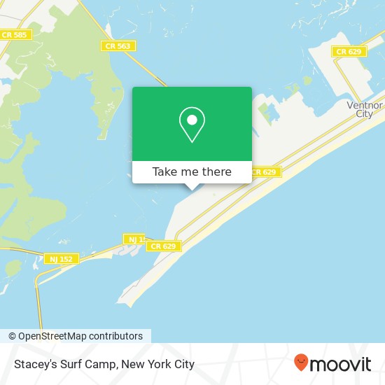 Mapa de Stacey's Surf Camp