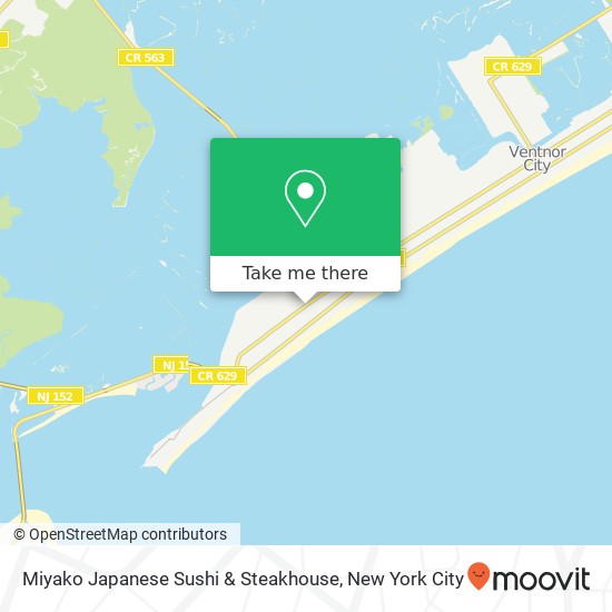 Mapa de Miyako Japanese Sushi & Steakhouse
