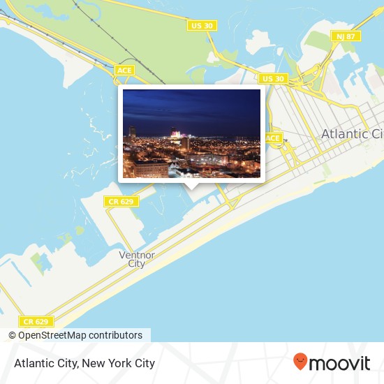 Atlantic City map