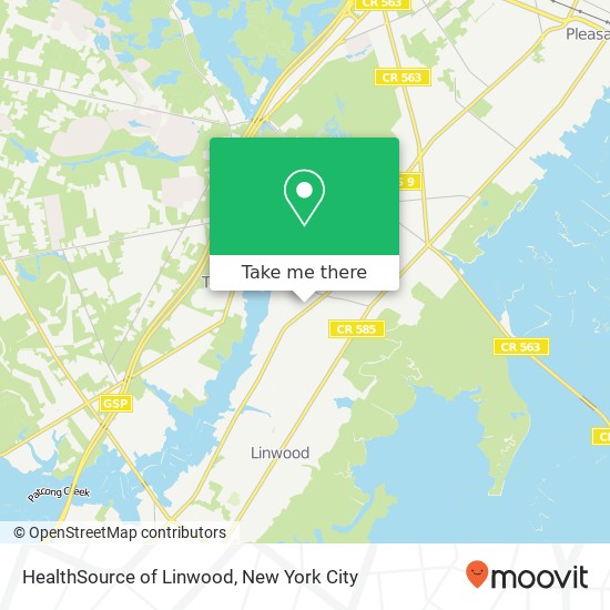 HealthSource of Linwood map