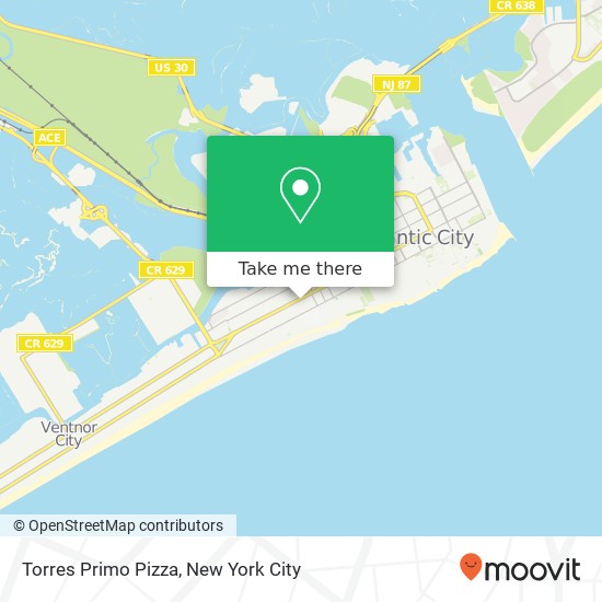 Torres Primo Pizza map