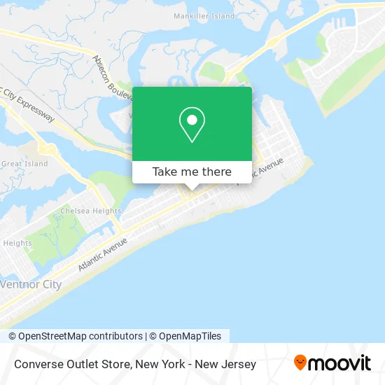 Converse Outlet Store map