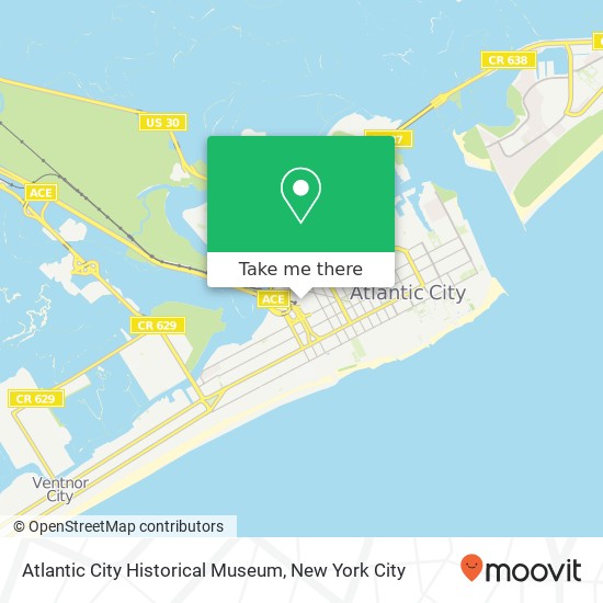 Mapa de Atlantic City Historical Museum