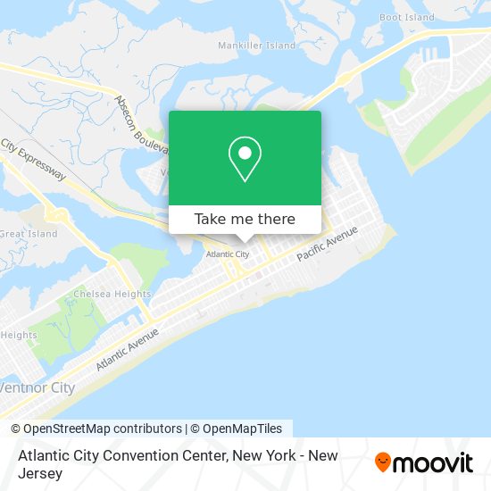 Mapa de Atlantic City Convention Center