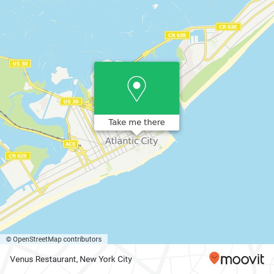Venus Restaurant map