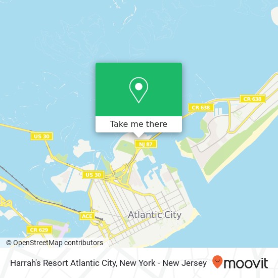 Mapa de Harrah's Resort Atlantic City