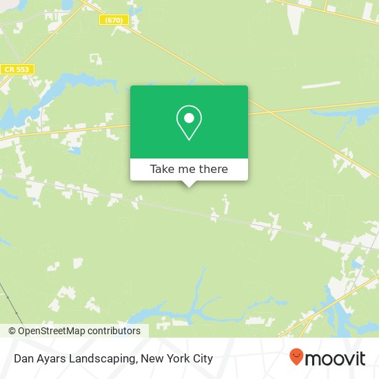 Dan Ayars Landscaping map