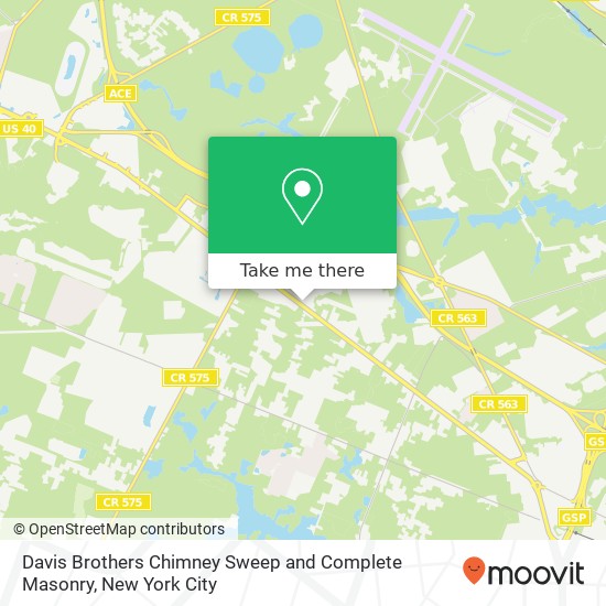 Mapa de Davis Brothers Chimney Sweep and Complete Masonry