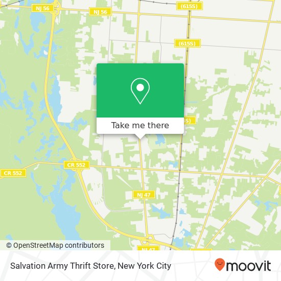 Mapa de Salvation Army Thrift Store