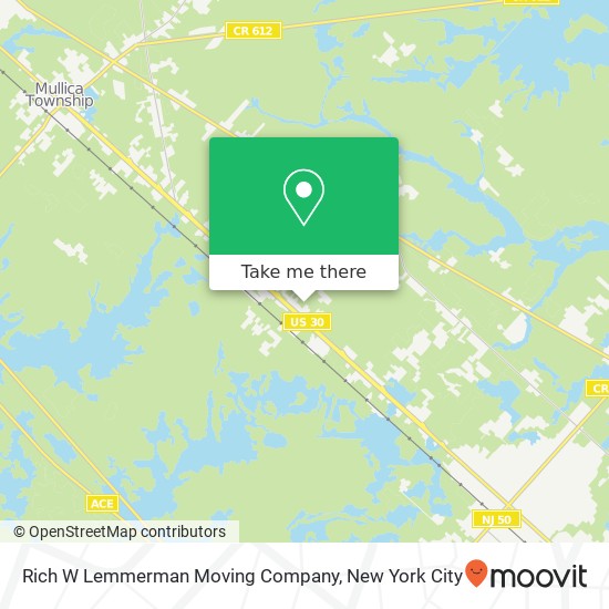 Mapa de Rich W Lemmerman Moving Company