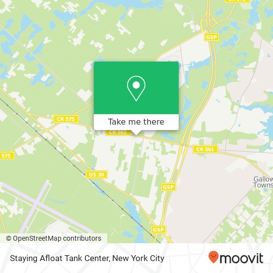Mapa de Staying Afloat Tank Center