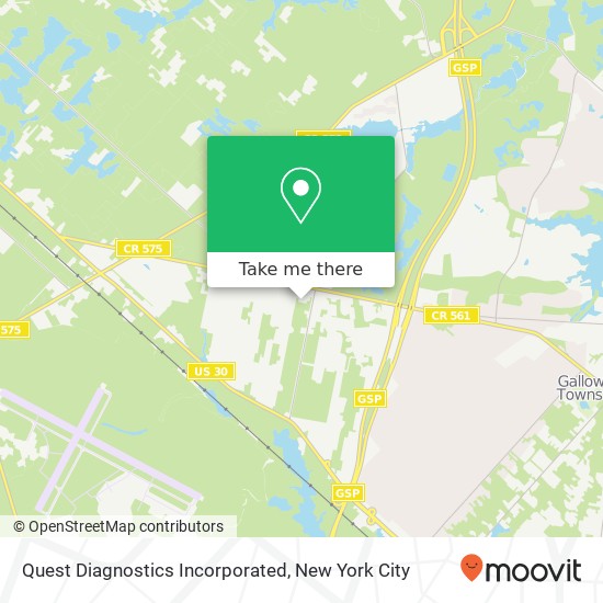 Quest Diagnostics Incorporated map