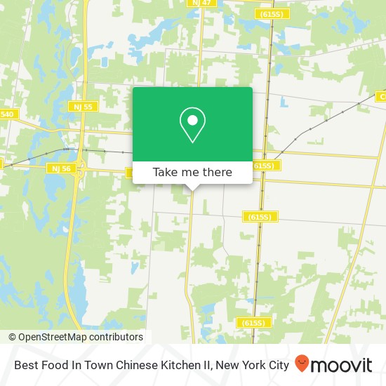 Best Food In Town Chinese Kitchen II map