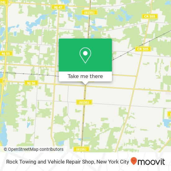 Rock Towing and Vehicle Repair Shop map