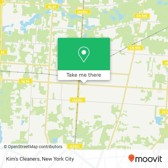 Kim's Cleaners map