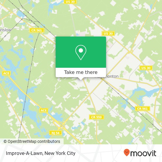 Improve-A-Lawn map