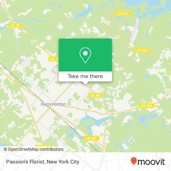 Passion's Florist map