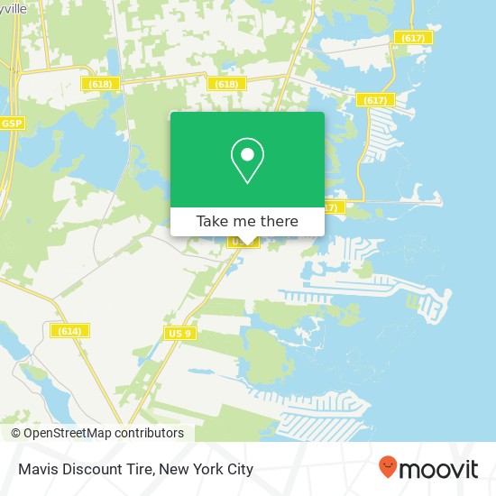 Mapa de Mavis Discount Tire