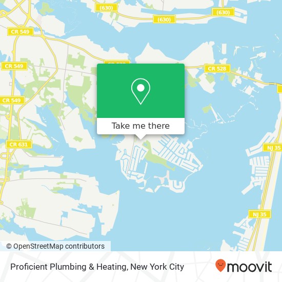 Proficient Plumbing & Heating map