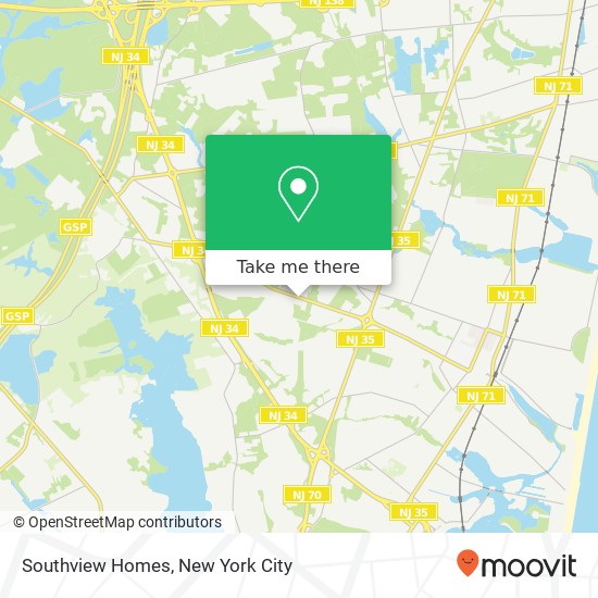 Southview Homes map