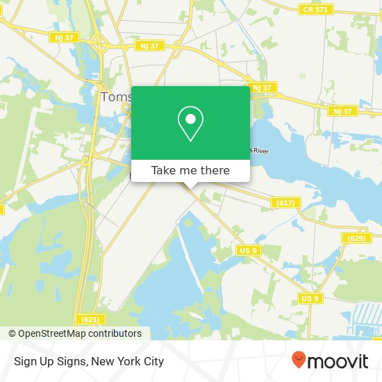 Mapa de Sign Up Signs