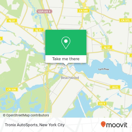 Tronix AutoSports map