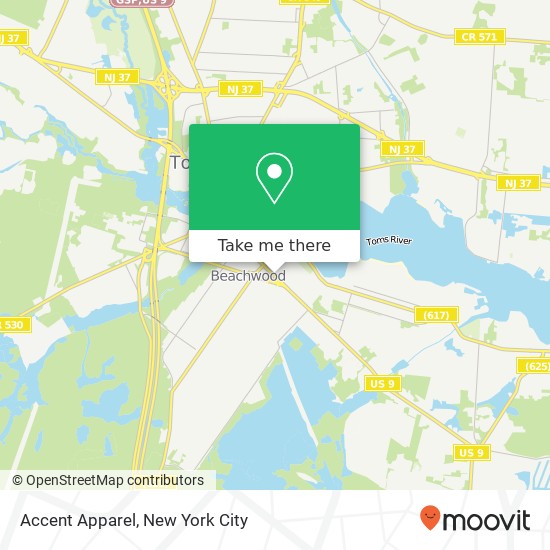 Mapa de Accent Apparel