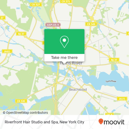 Mapa de Riverfront Hair Studio and Spa