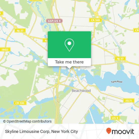 Skyline Limousine Corp map