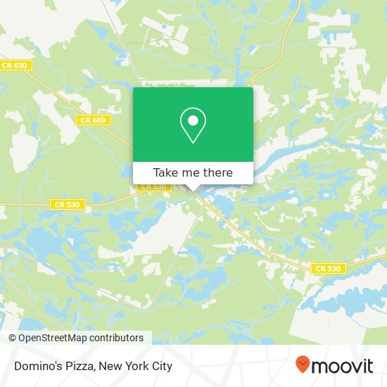 Domino's Pizza map