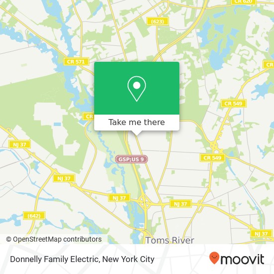 Mapa de Donnelly Family Electric