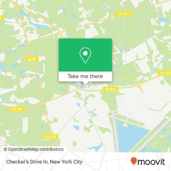 Checker's Drive In map