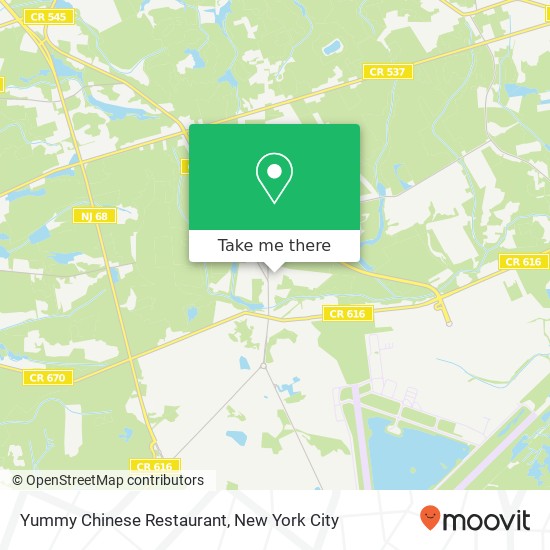 Mapa de Yummy Chinese Restaurant