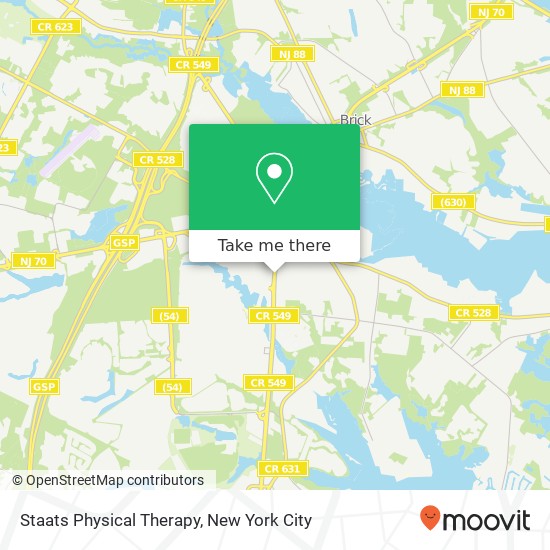 Mapa de Staats Physical Therapy