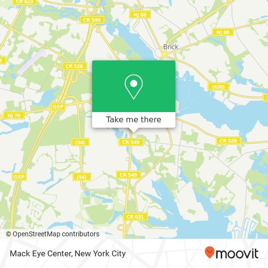 Mack Eye Center map