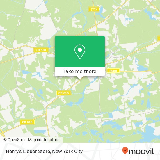 Henry's Liquor Store map