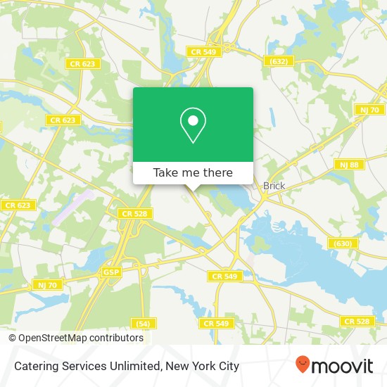 Mapa de Catering Services Unlimited