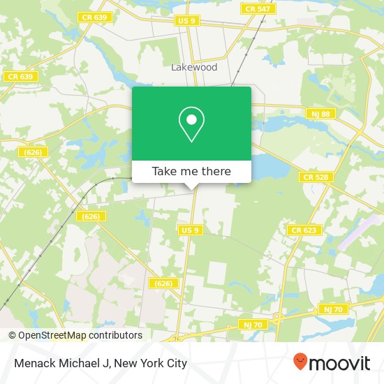 Mapa de Menack Michael J