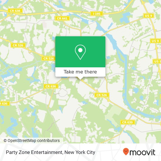Party Zone Entertainment map