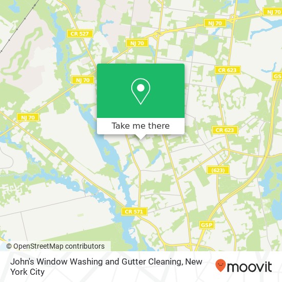 John's Window Washing and Gutter Cleaning map