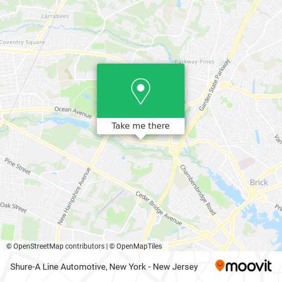 Shure-A Line Automotive map