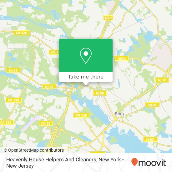 Heavenly House Helpers And Cleaners map